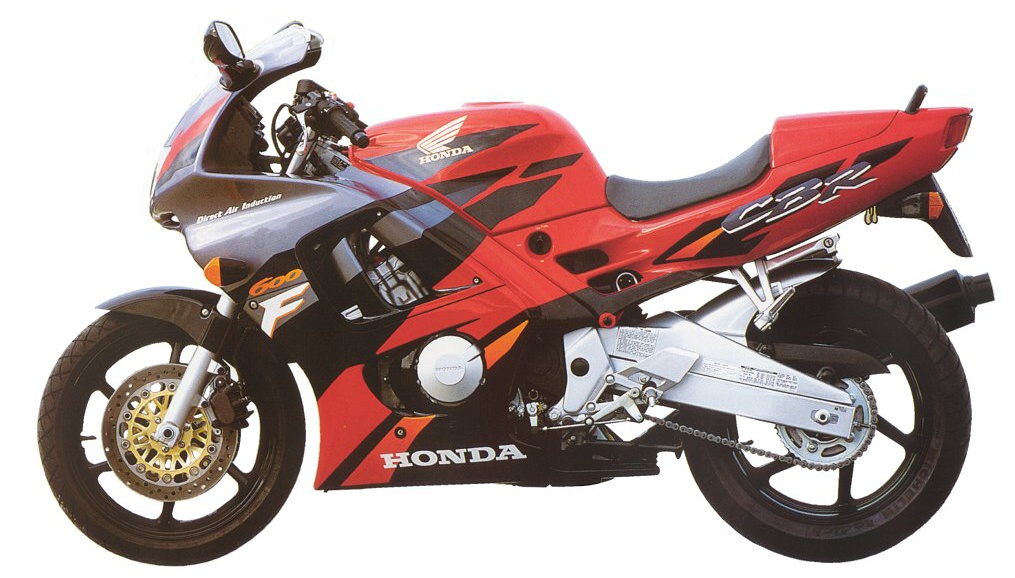 Honda CBR 600 F3 1995 серо-черно-красный