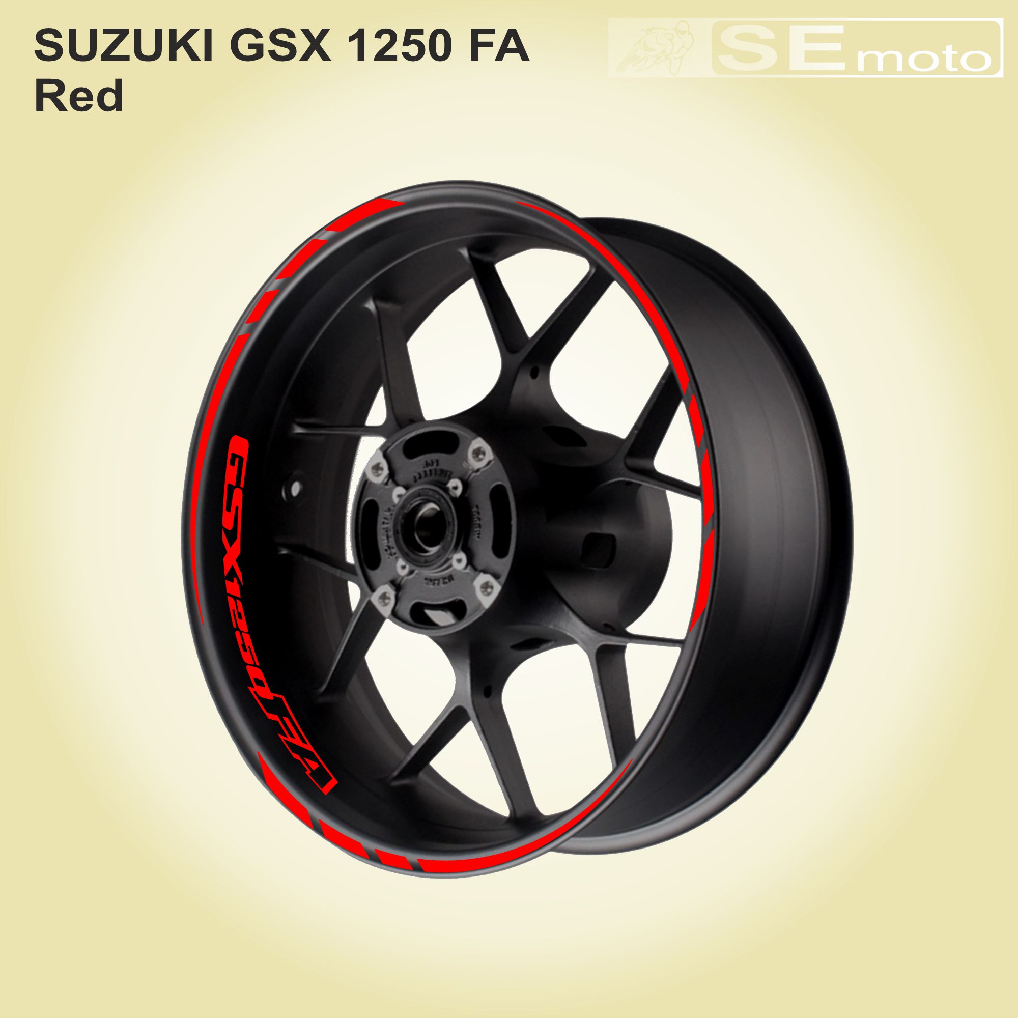 Наклейки на диски Suzuki GSX 1250 FA - фото3
