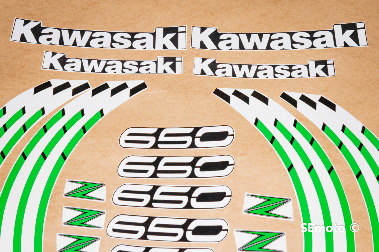 Наклейки на диски Kawasaki Z650 - фото3