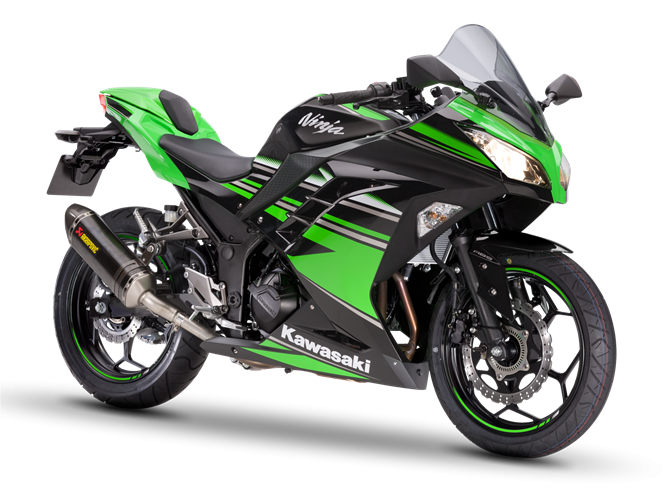 Kawasaki Ninja 300 green Performance 2016 - фото