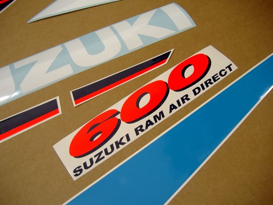 Suzuki GSX-R 600 1997 синие-белый - фото4