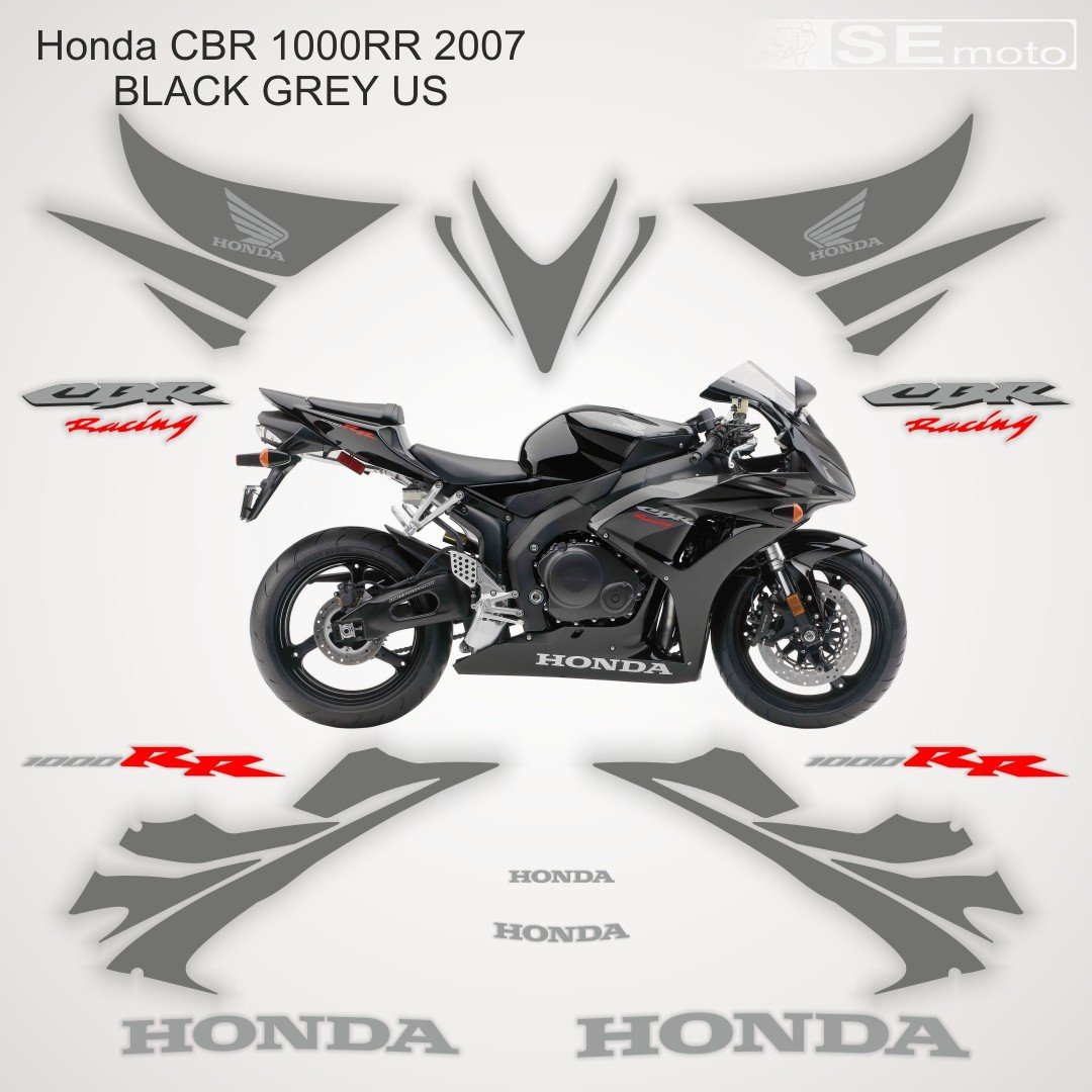 Honda CBR 1000RR 2007 BLACK GREY US
