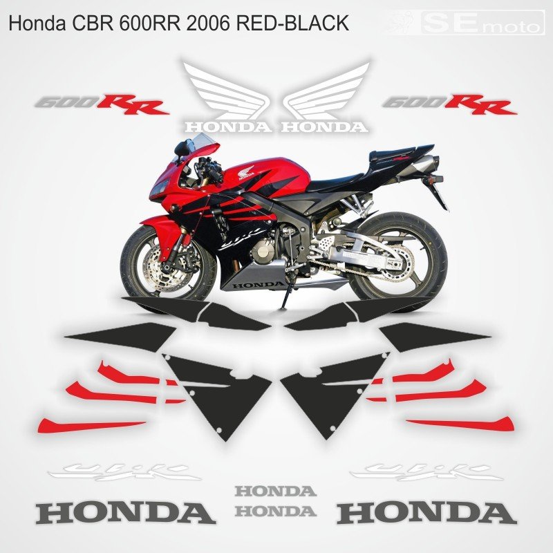 Honda CBR 600RR 2006 г. в.черно-красный