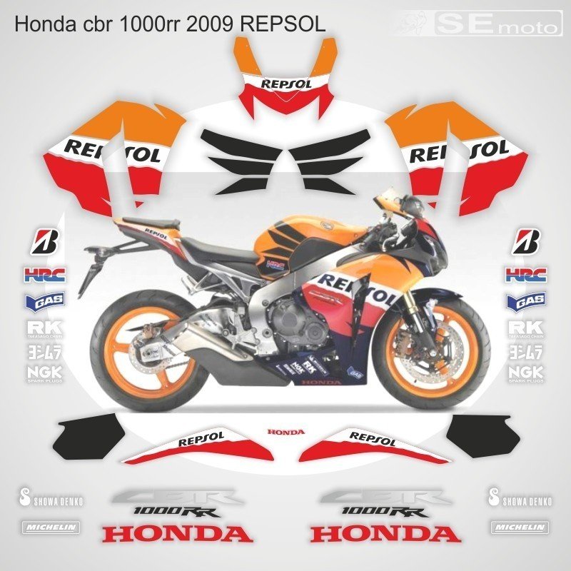 Honda CBR 1000RR 2009 г. в. REPSOL - фото