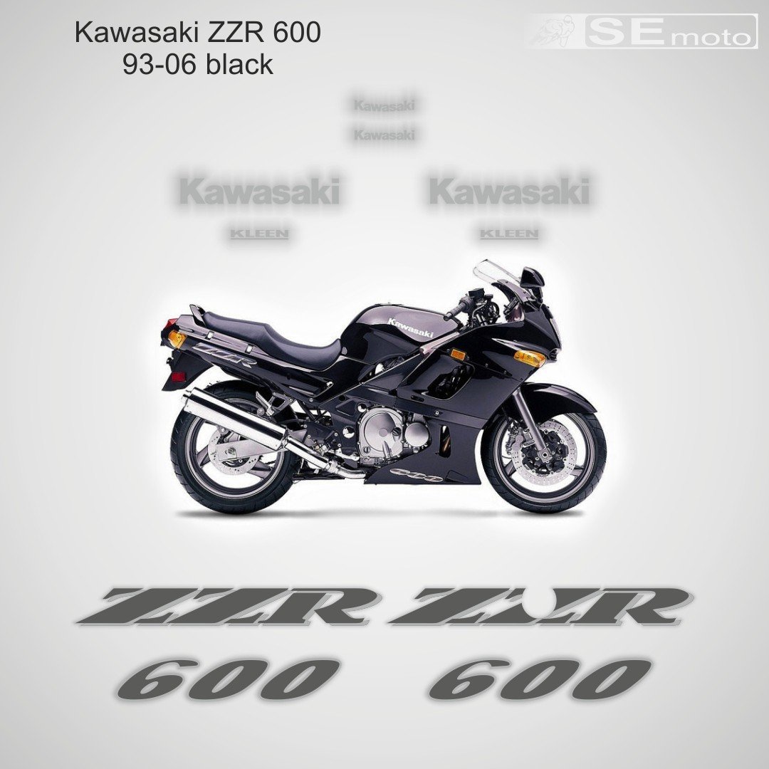Kawasaki ZZR 600 93-06 BLACK - фото