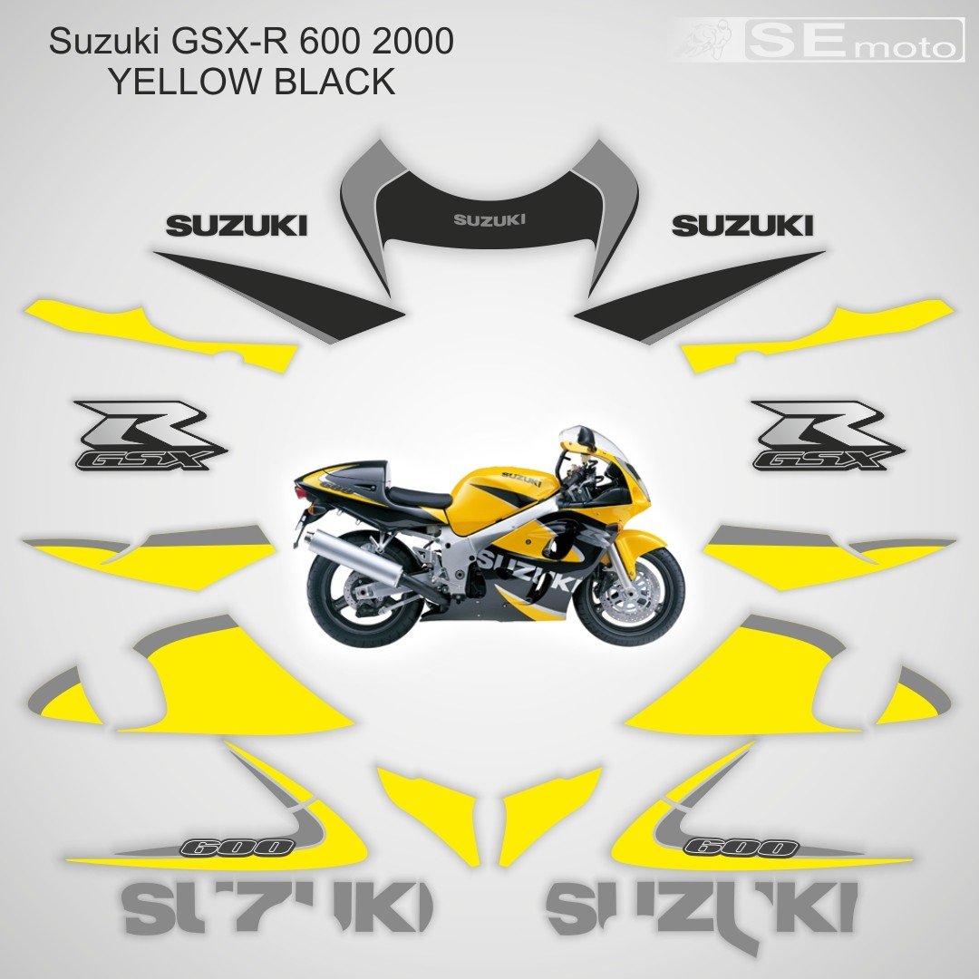 Suzuki GSX-R 600 2000 желтый- фото