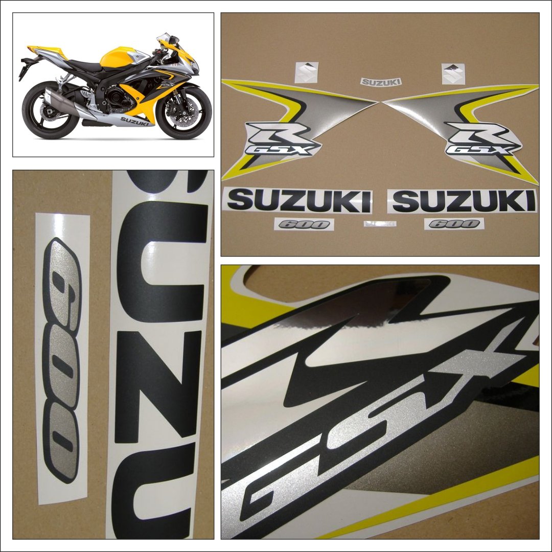 Suzuki GSX-R 600 2008 желтый - фото