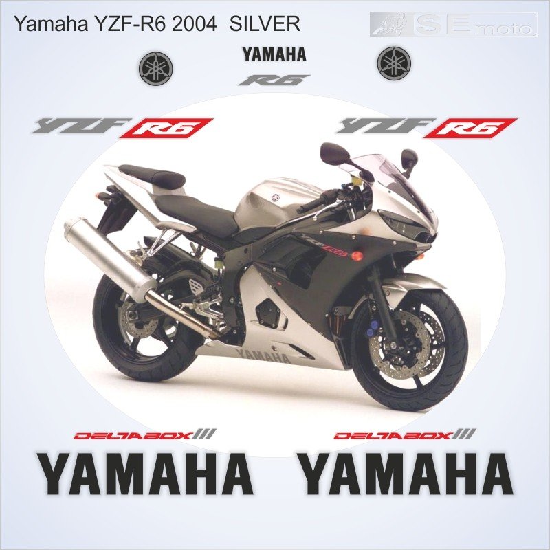 Yamaha YZF-R6 2004 серебро - фото