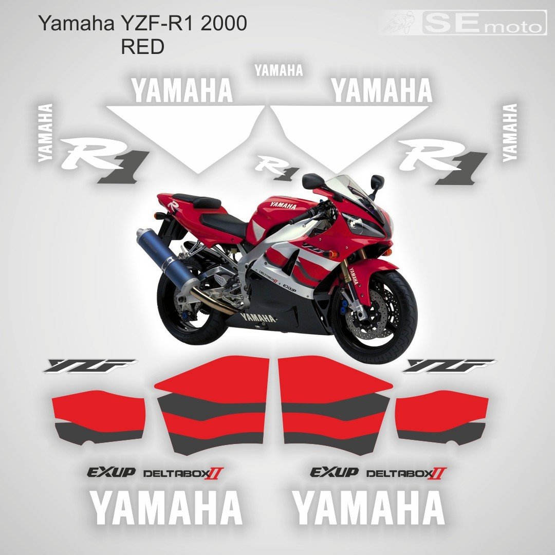 Yamaha YZF-R1 2000 красный - фото
