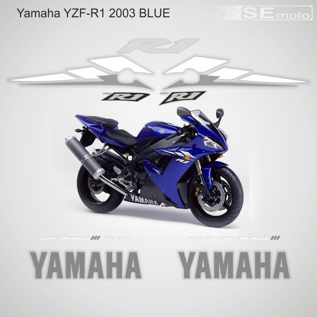Yamaha YZF-R1 2003 синий- фото