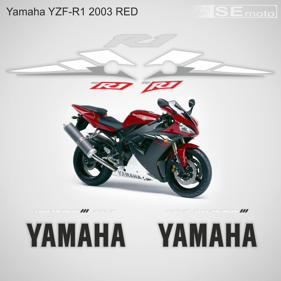 Yamaha YZF-R1 2003 красный - фото