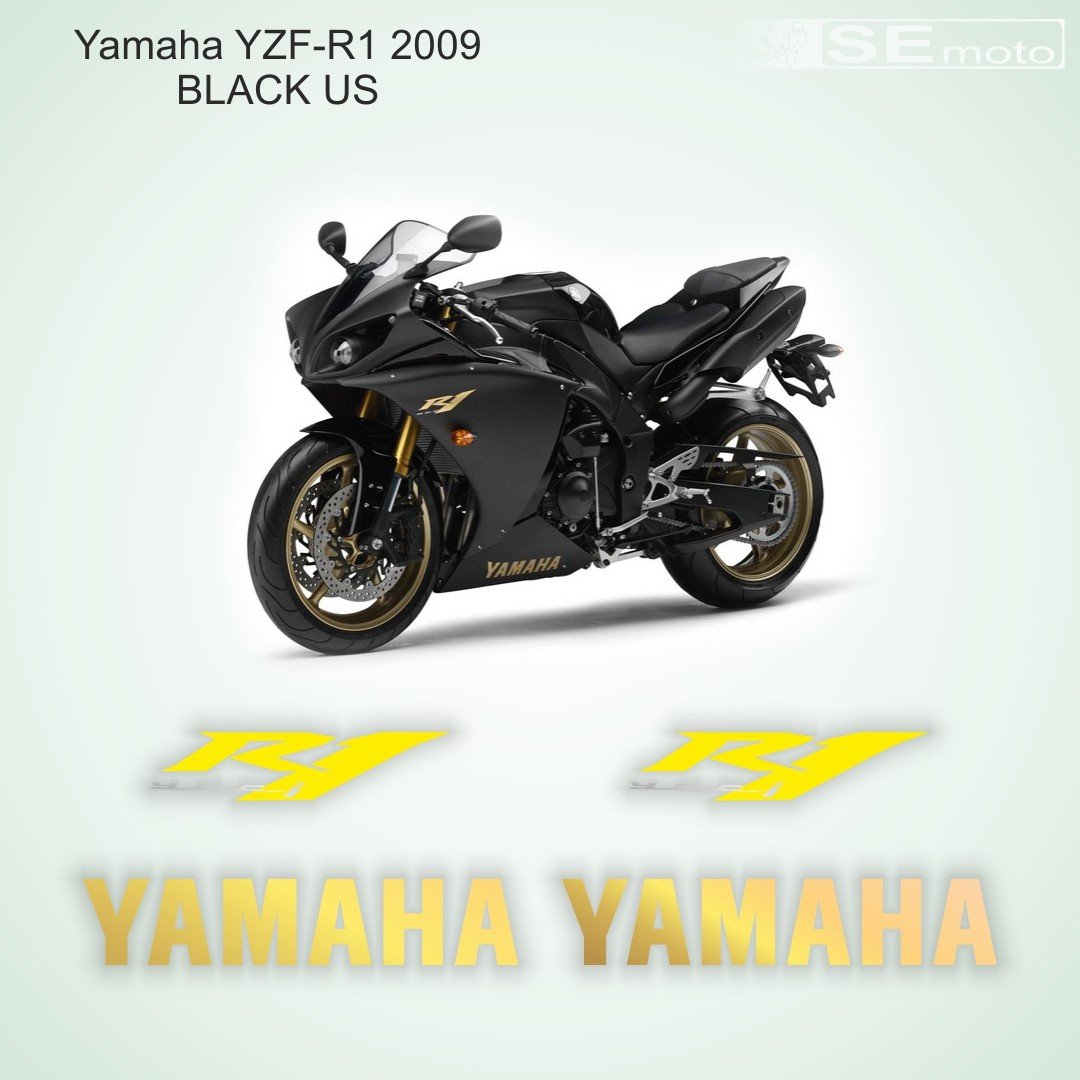 Yamaha YZF-R1 2009 черный США- фото