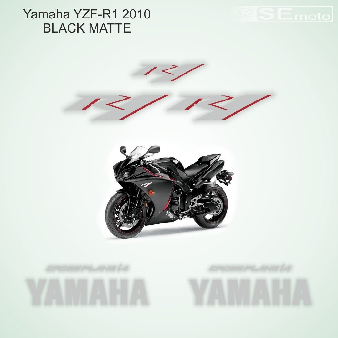 Yamaha YZF-R1 2010 черный-матовый- фото