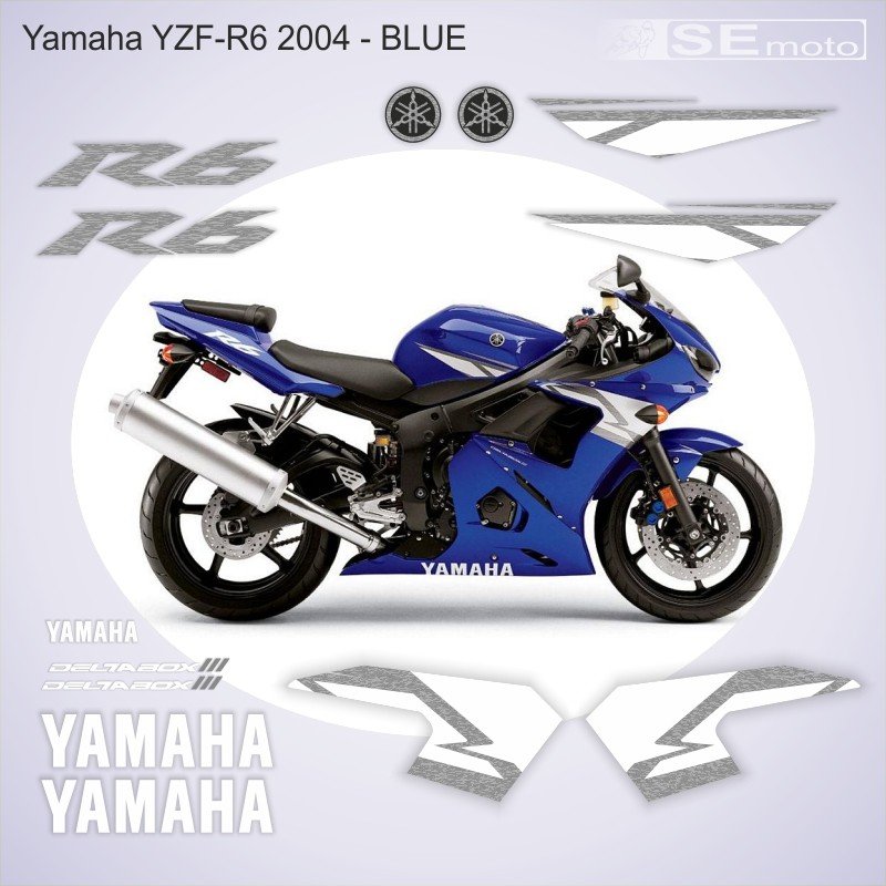 Yamaha YZF-R6 2004 синий - фото