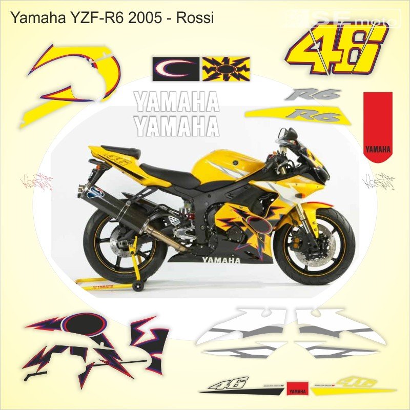 Yamaha YZF-R6 2005 Rossi - фото