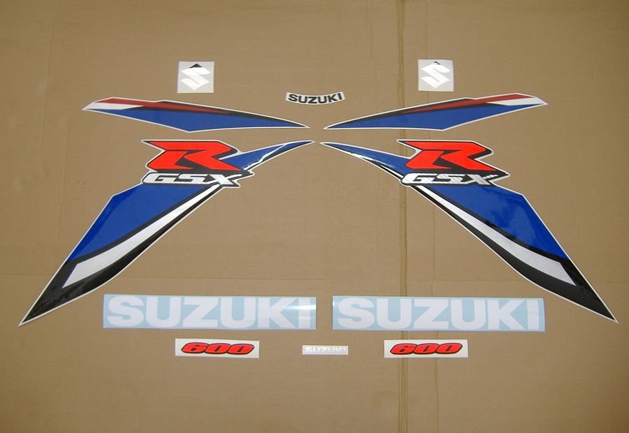 Suzuki GSX-R 600 2009 бело-синий - фото