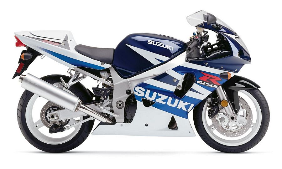 Suzuki GSX-R 600 2003 сине-белый - фото