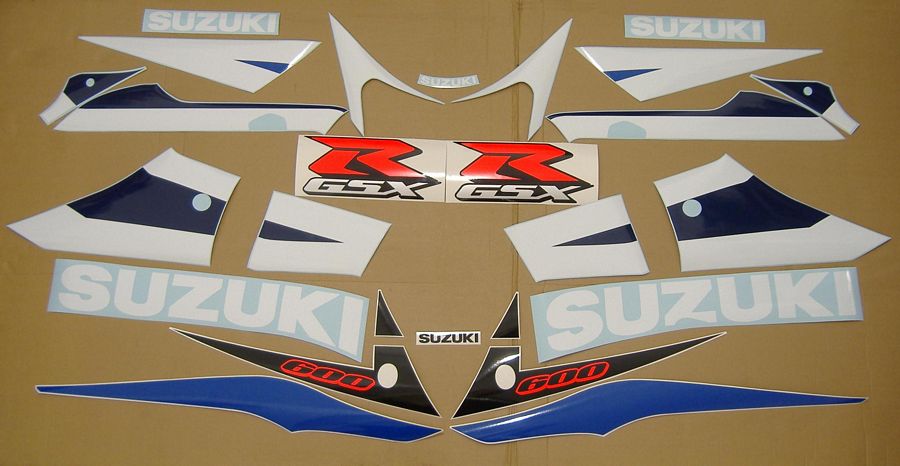Suzuki GSX-R 600 2003 сине-белый - фото2