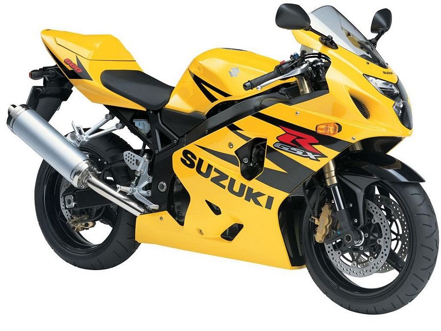 Suzuki GSX-R 600 2004 желтый- фото