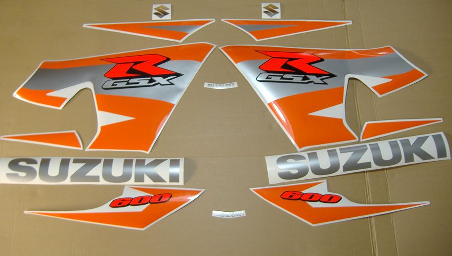 Suzuki GSX-R 600 2004 черно-оранжевый- фото2