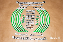 Наклейки на диски Kawasaki Z650- фото2