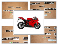Ducati 848 evo RED- фото