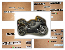 Ducati 848 evo BLACK MAT- фото