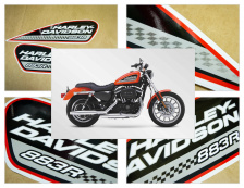 Harley-Davidson sportster 883R white - фото