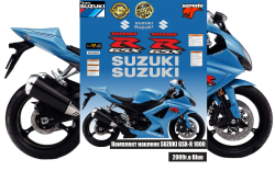 Suzuki GSX-R1000 K9 Голубой - фото