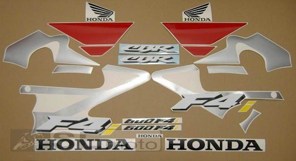 Honda CBR 600 F4i 2004 г. в. серебро-красный- фото2