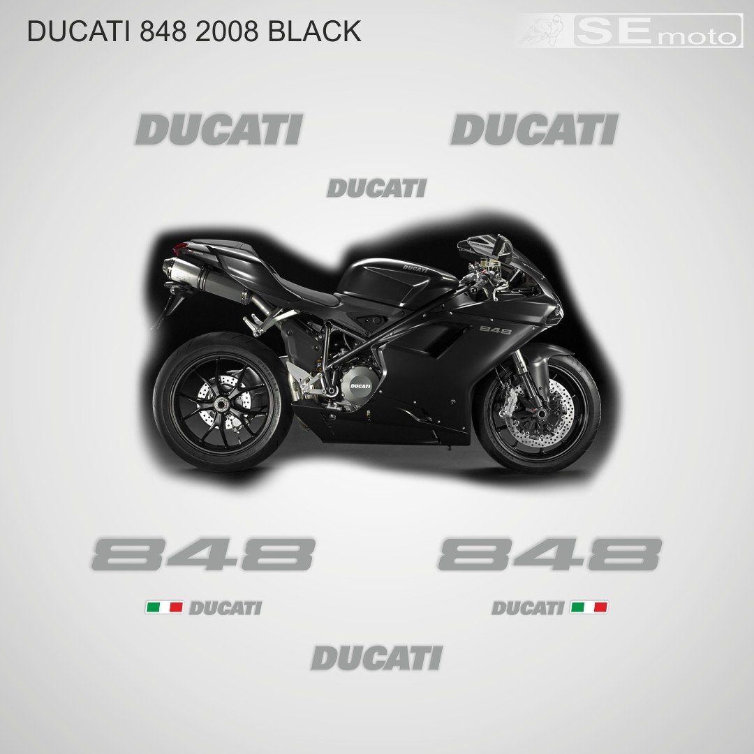 Ducati 848 2008 black - фото