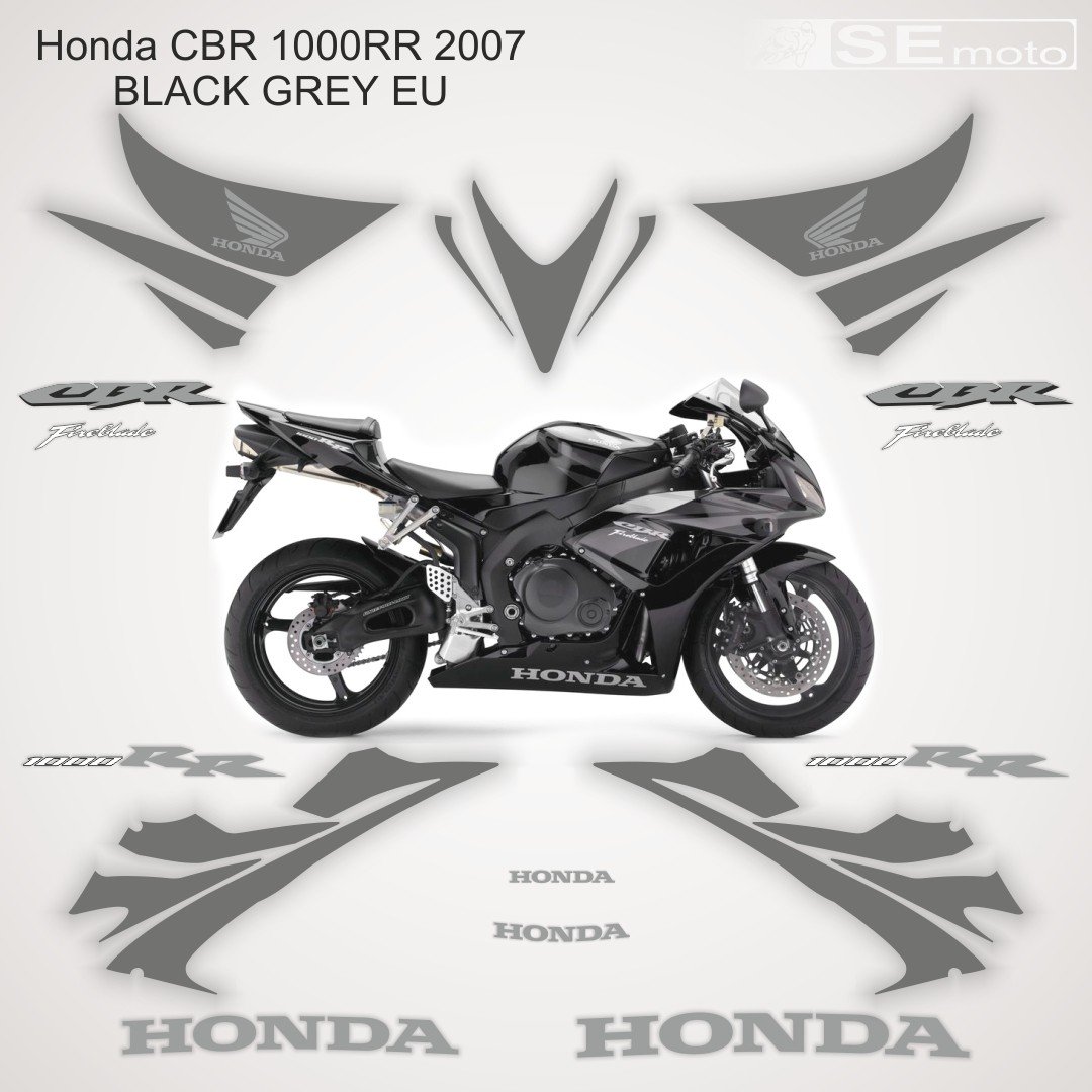 Honda CBR 1000RR 2007 BLACK GREY EU - фото