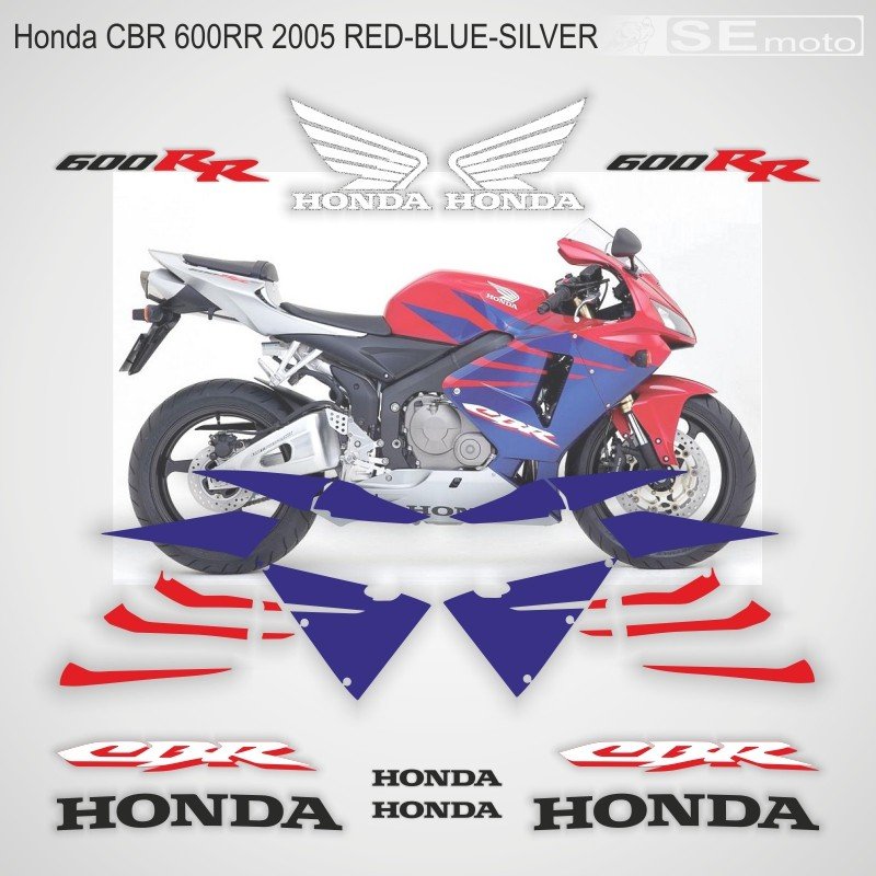 Honda CBR 600RR 2005 г. в. красный-синий