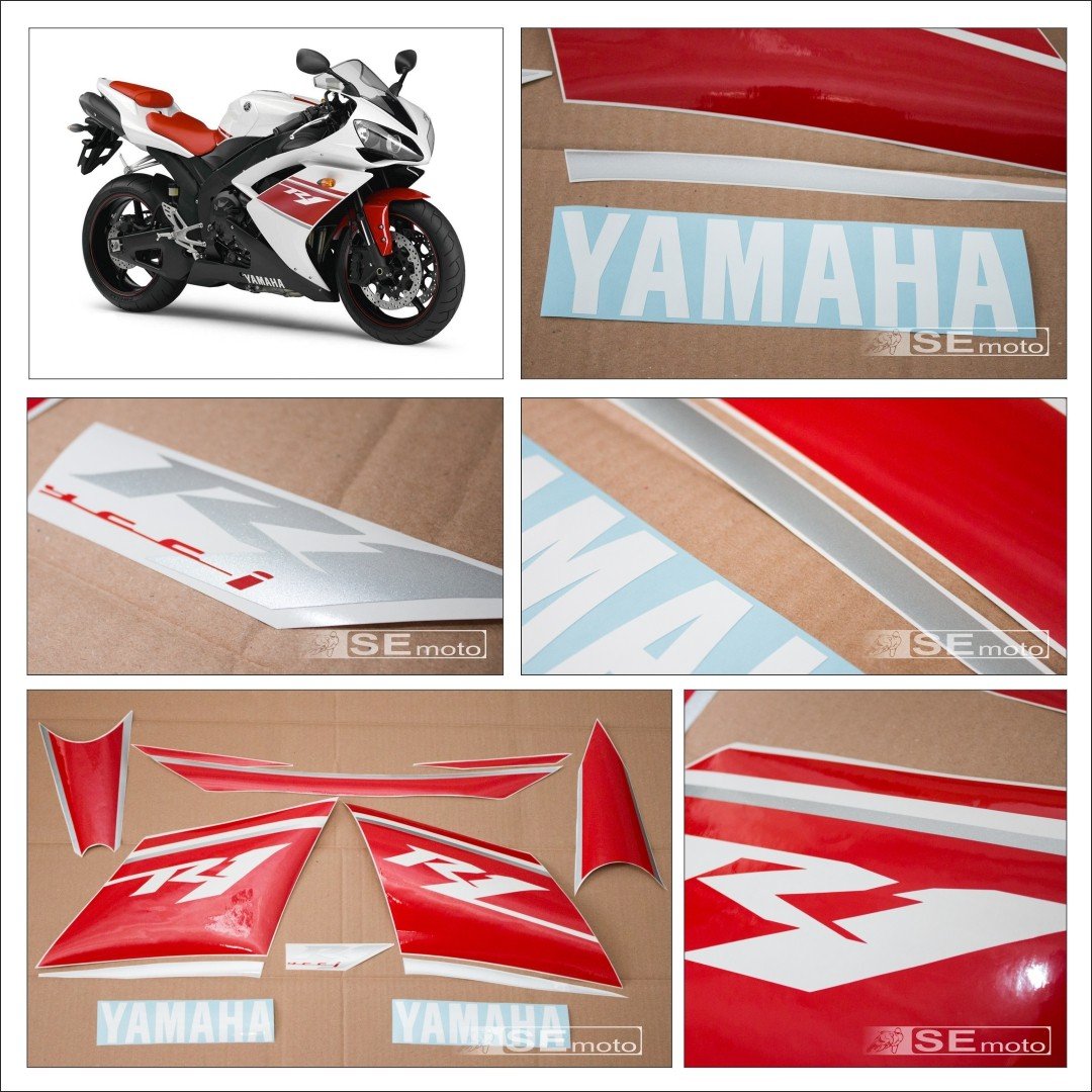 Yamaha YZF-R1 2008 бело-красный