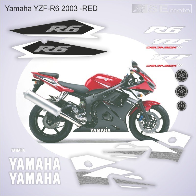Yamaha YZF-R6 2003 Красный - фото