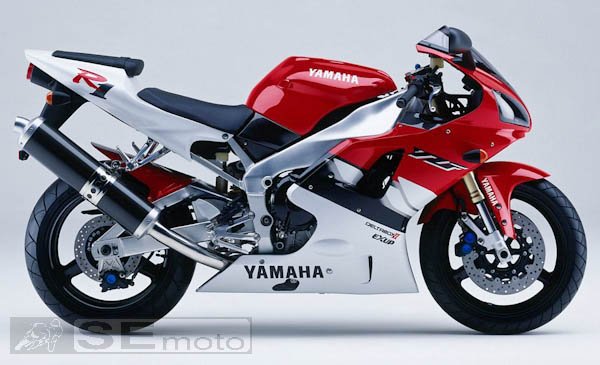 Yamaha YZF-R1 1999 бело-красный - фото