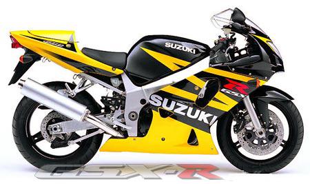 Suzuki GSX-R 600 2003 желтый - фото