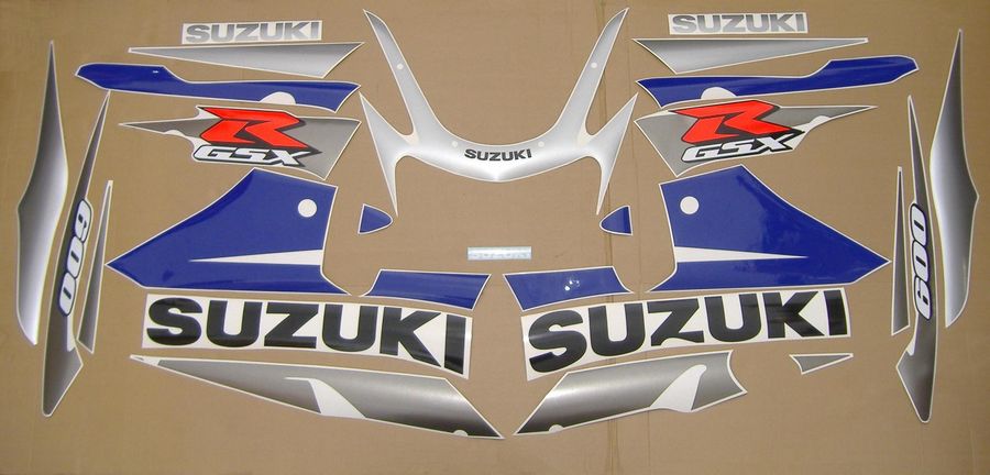 Suzuki GSX-R 600 2002 серо-синий - фото2