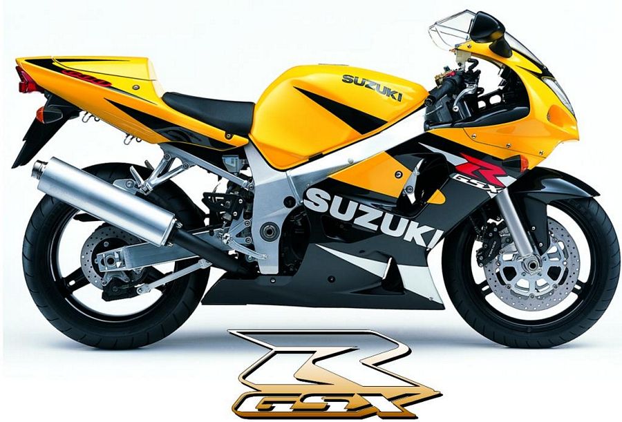 Suzuki GSX-R 600 2002 желтый - фото