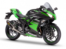 Kawasaki Ninja 300 green  Performance 2016 - фото
